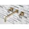 Kingston Brass KS6023DKL Wall Mount Tub Faucet, Antique Brass KS6023DKL - alternate 3
